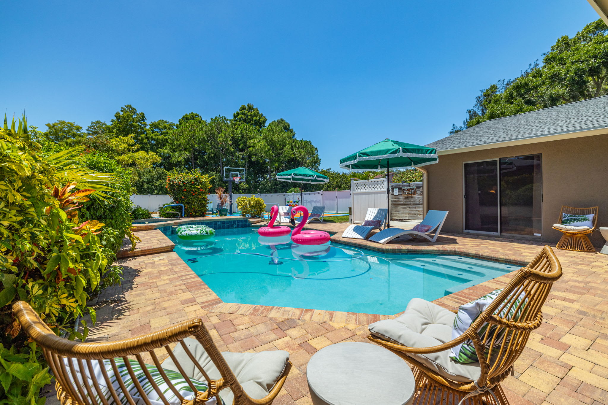 Relax and unwind by our sparkling pool with ample seating for everyone!