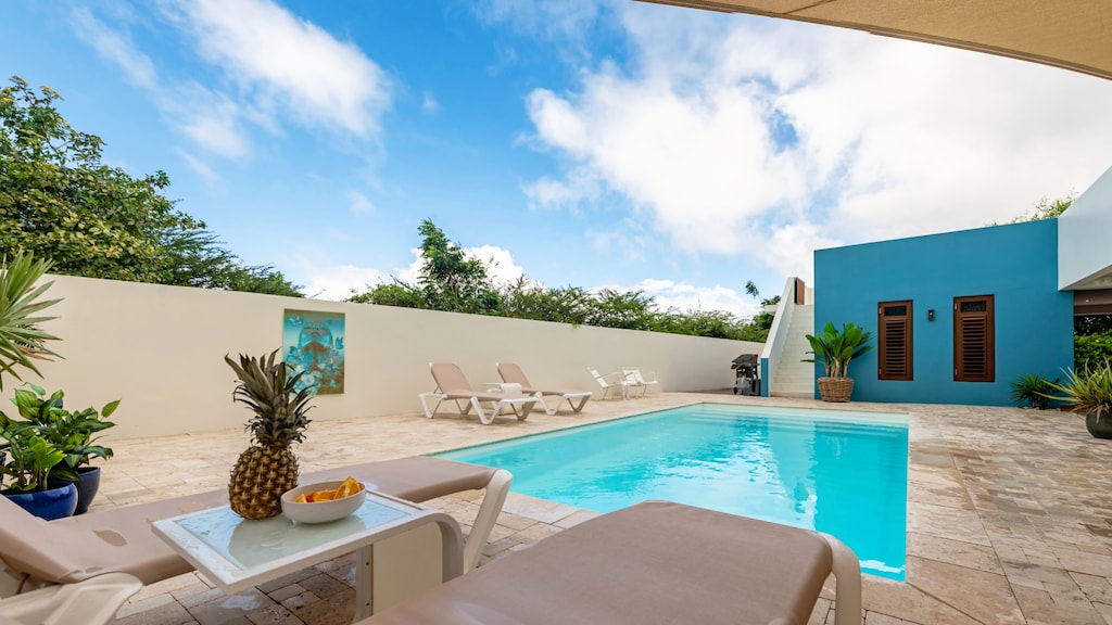 4 bedroom luxury villa for vacation rental in Curacao with private pool and roof terrace - photo 3