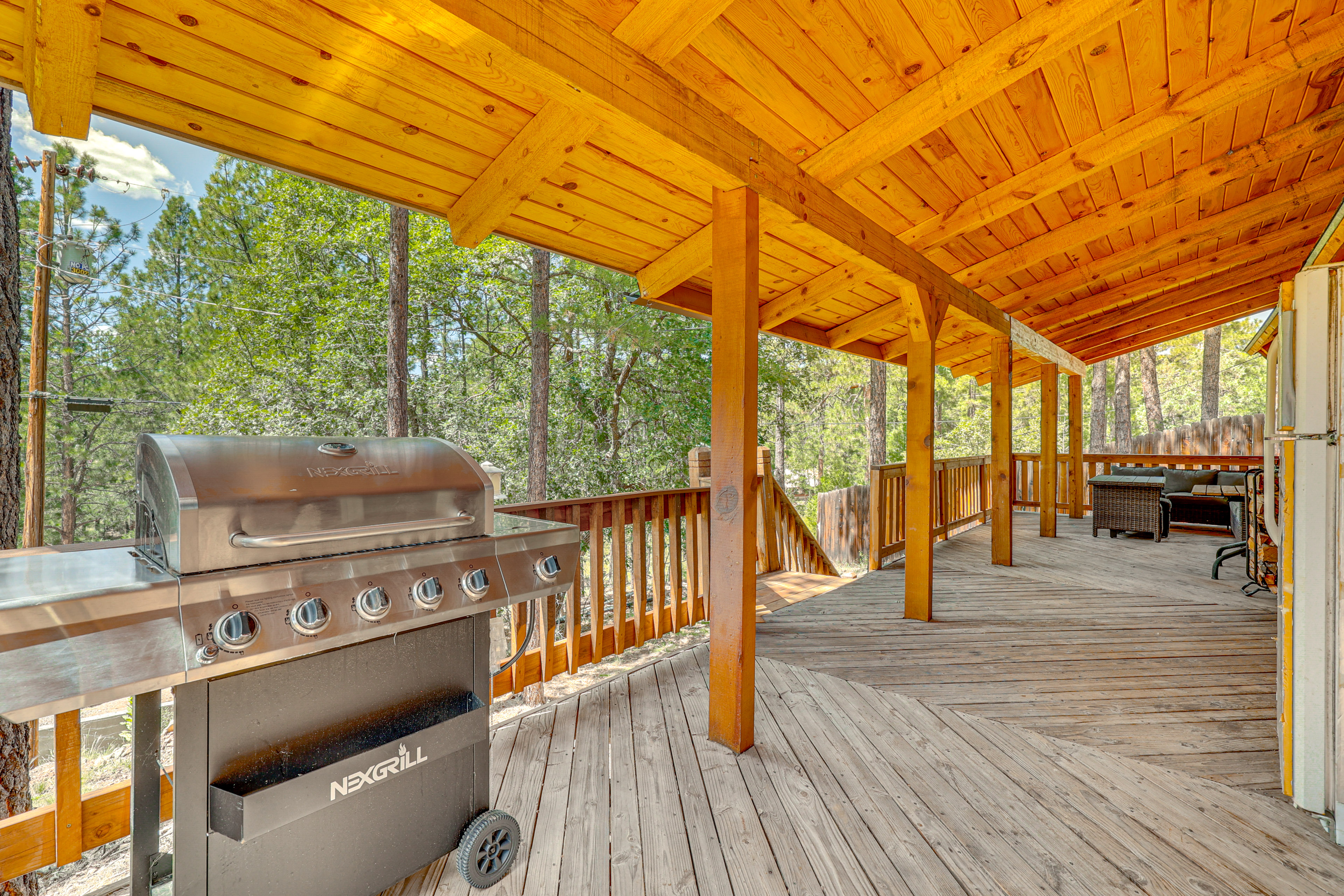 Property Image 1 - Alpine Cabin w/ Deck: 3 Mi to Luna Lake!