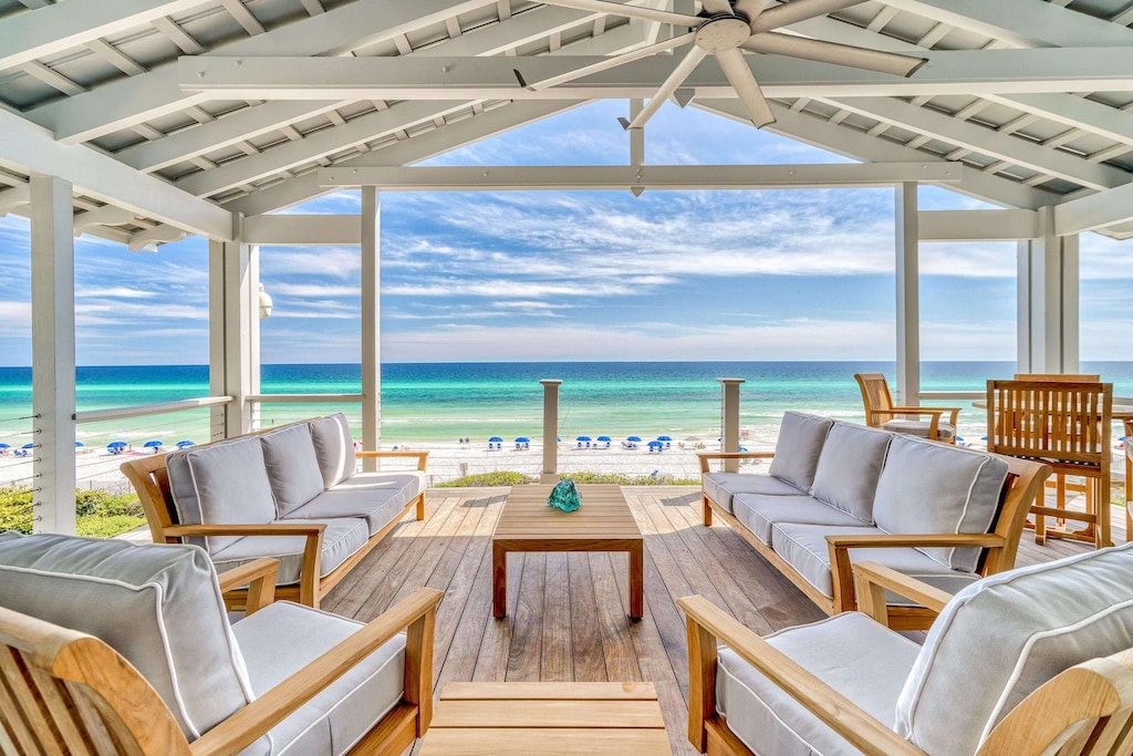 Unparalleled views from the top floor outdoor lounge