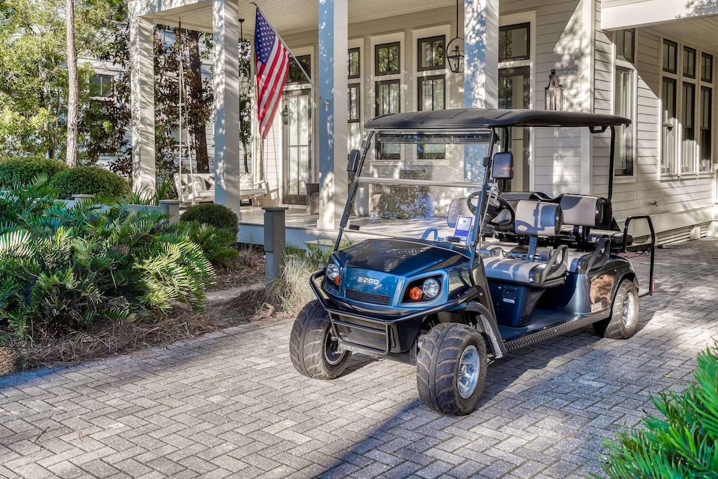 Courtesy use of a 6-seater cart included (must sign a waiver)