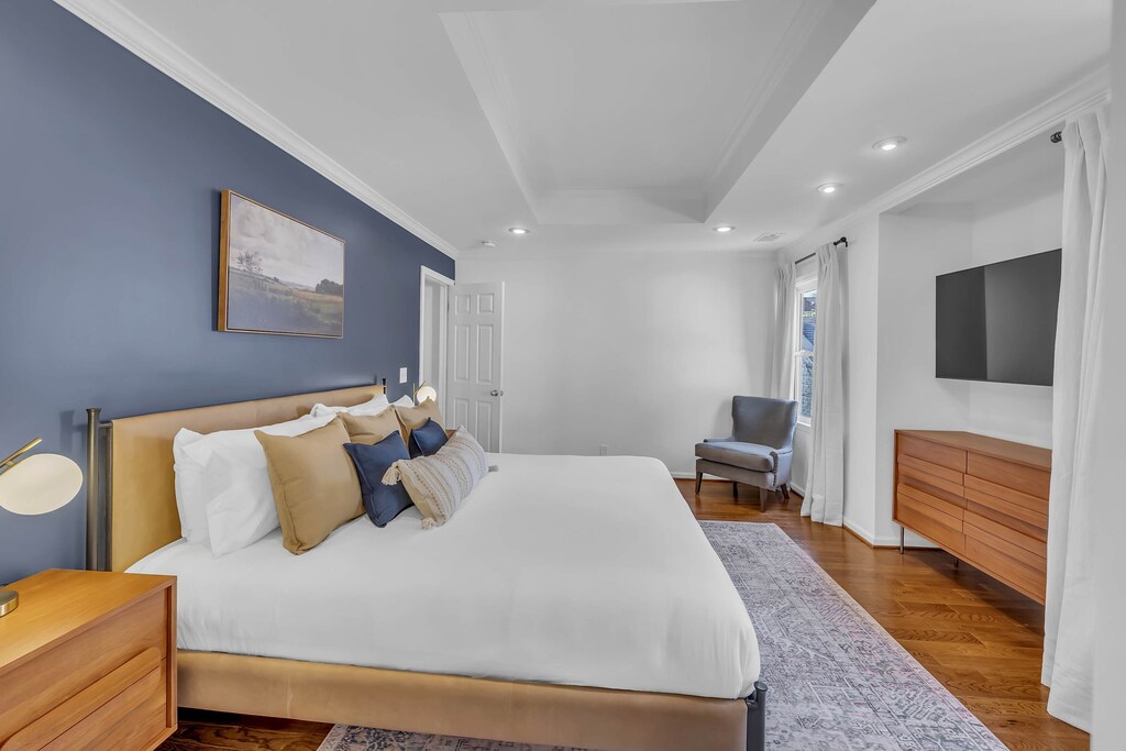 Wind down with your favorite shows as each bedroom is equipped with a TV, ready for you to log into your favorite streaming platforms.