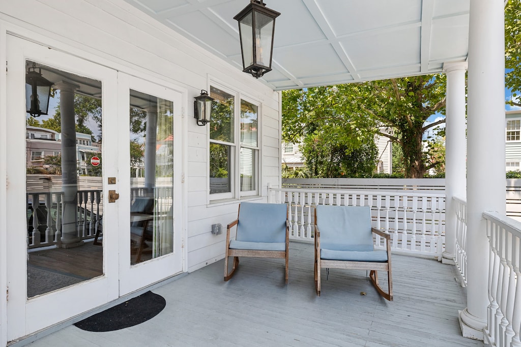 Plenty of seating in the living room or on the front porch!