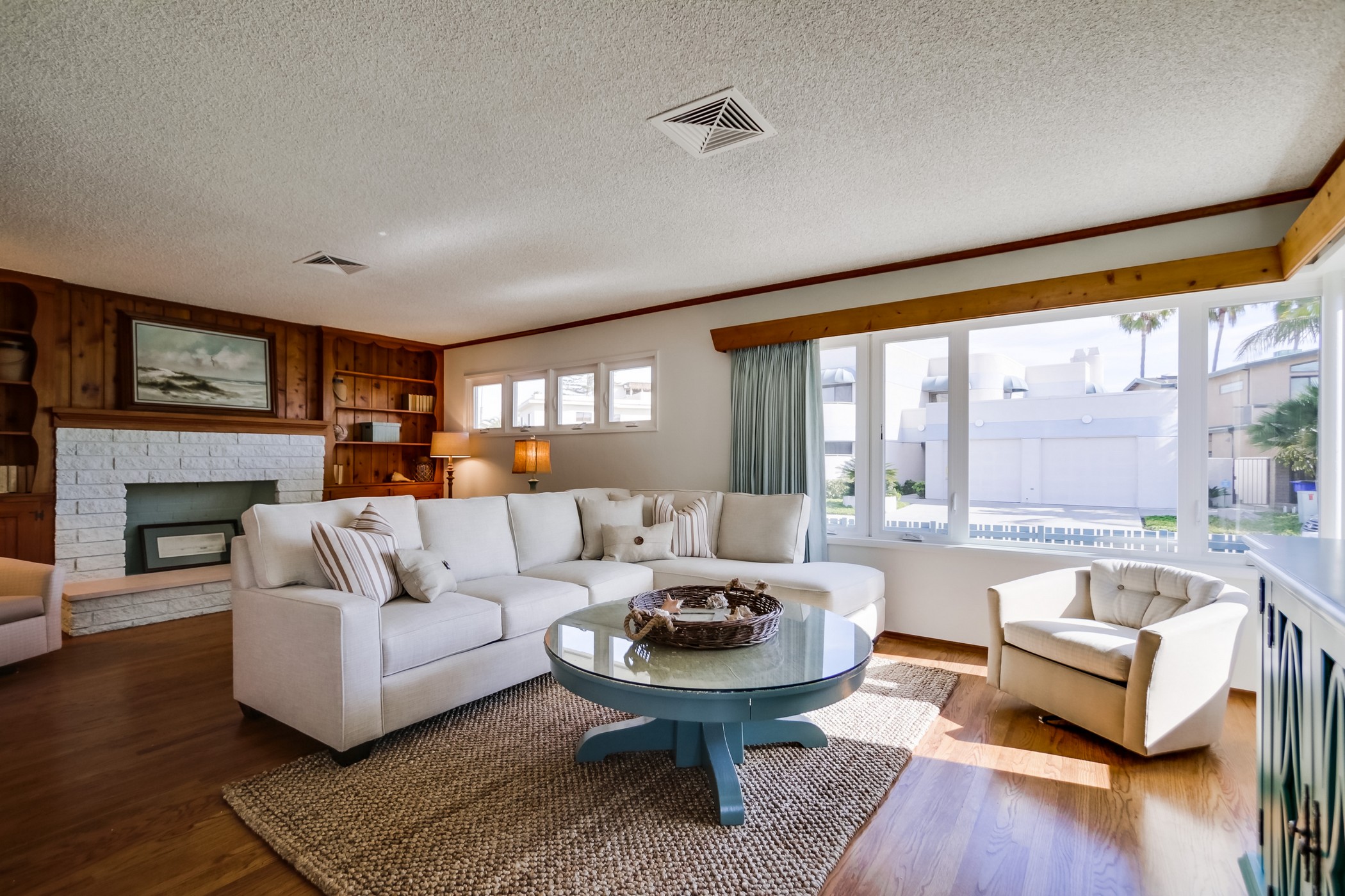 Living room with large sectional