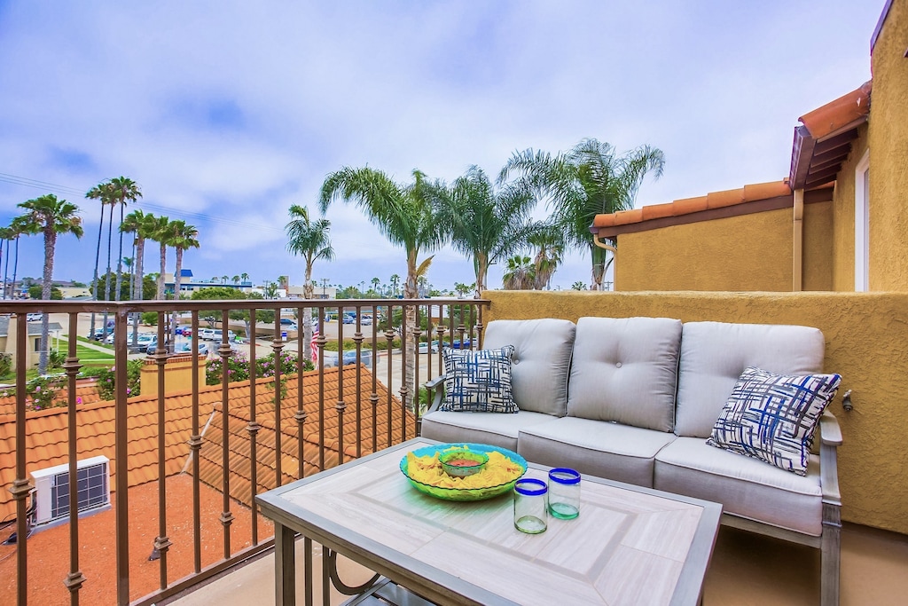 View from private balcony off primary suite