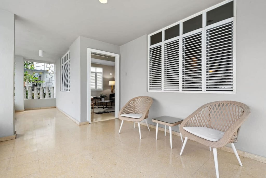 The entrance balcony to Casa Santa Cecilia