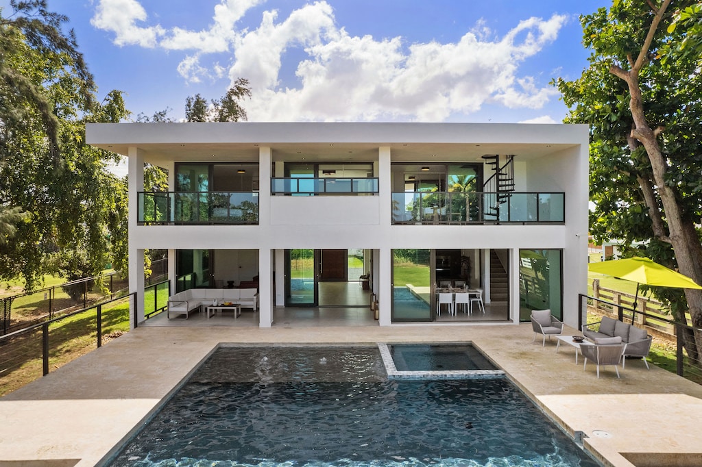 Salty Villa is a 2-level modern estate.