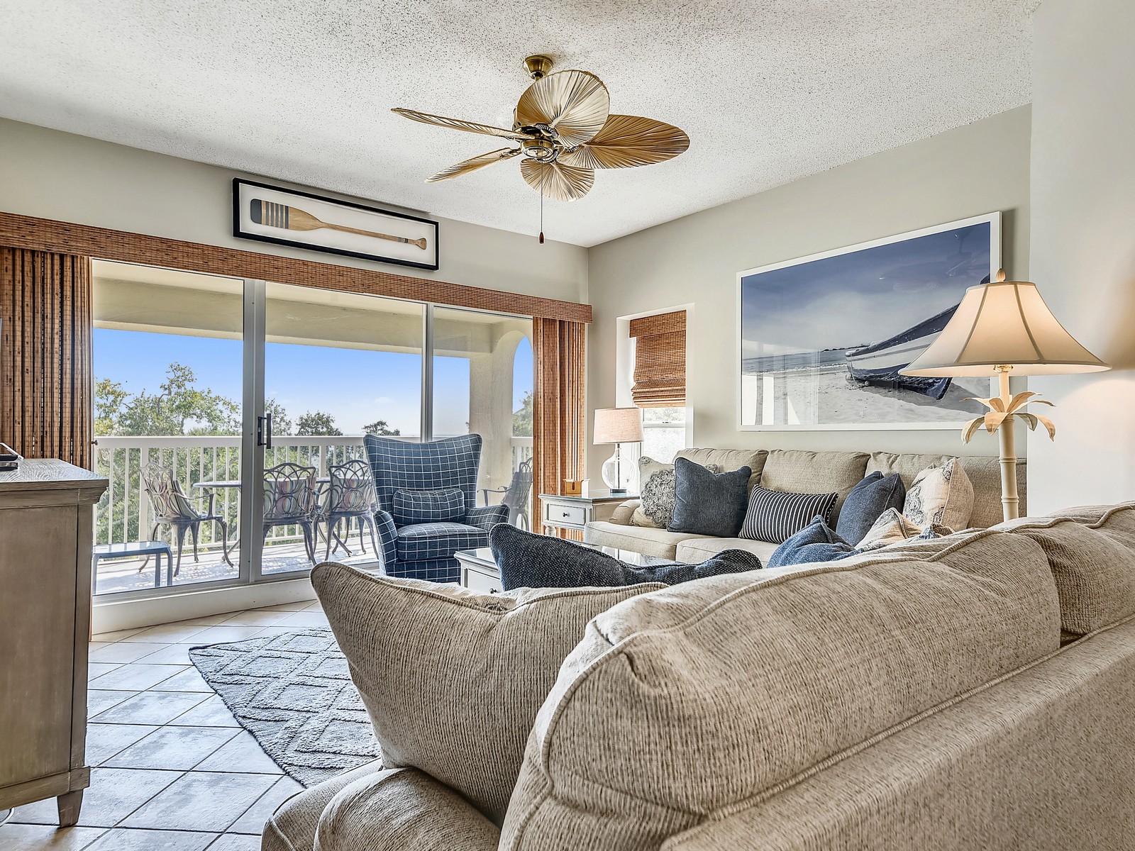 Living Room with Ocean Views at 507 Barrington Arms