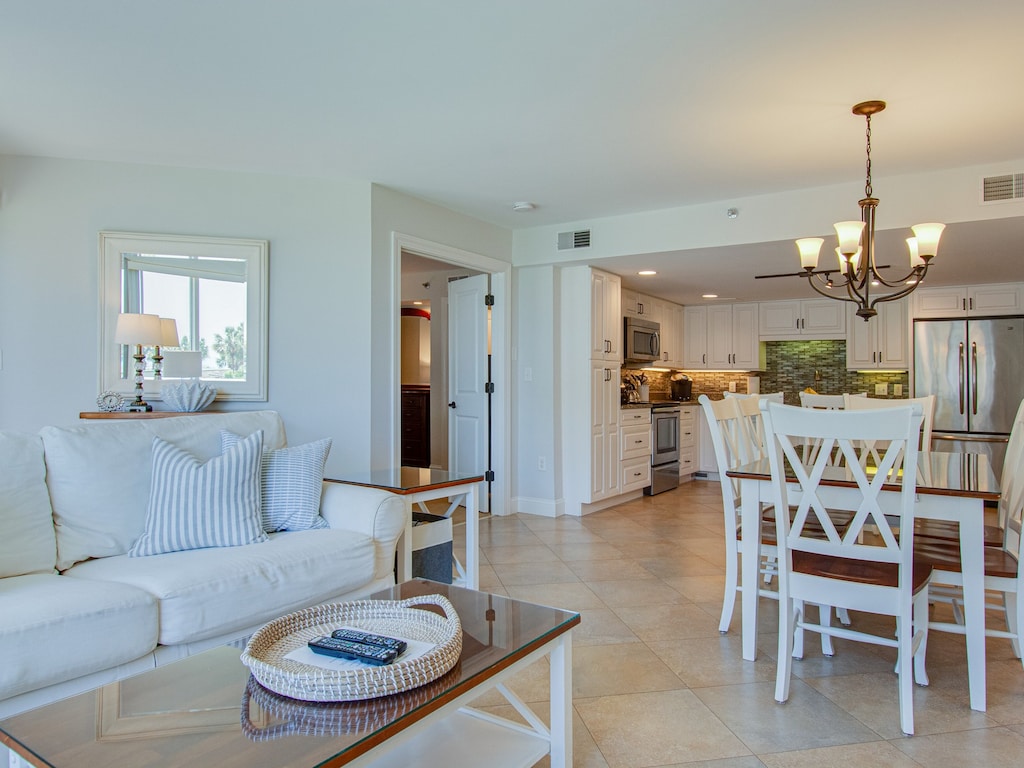 Living Room, Dining Area and Kitchen at 1105 Villamare