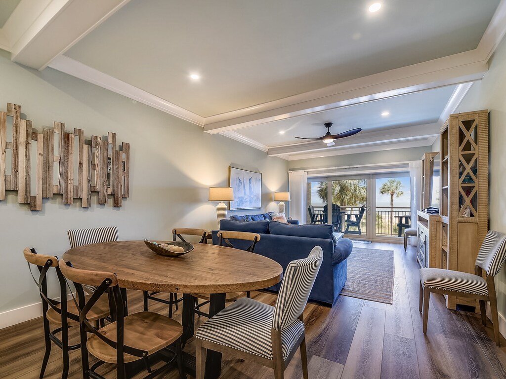 Dining Table with Seating for Six at 443 Captains Walk