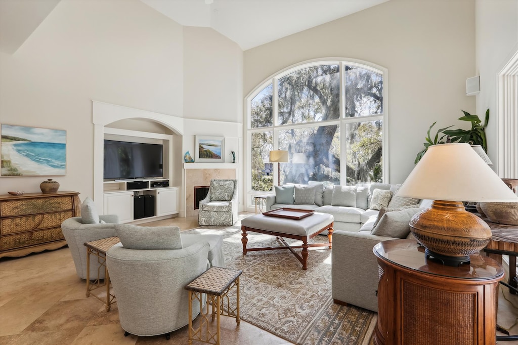 Bright and Open Living Area at 9 Beach Lagoon