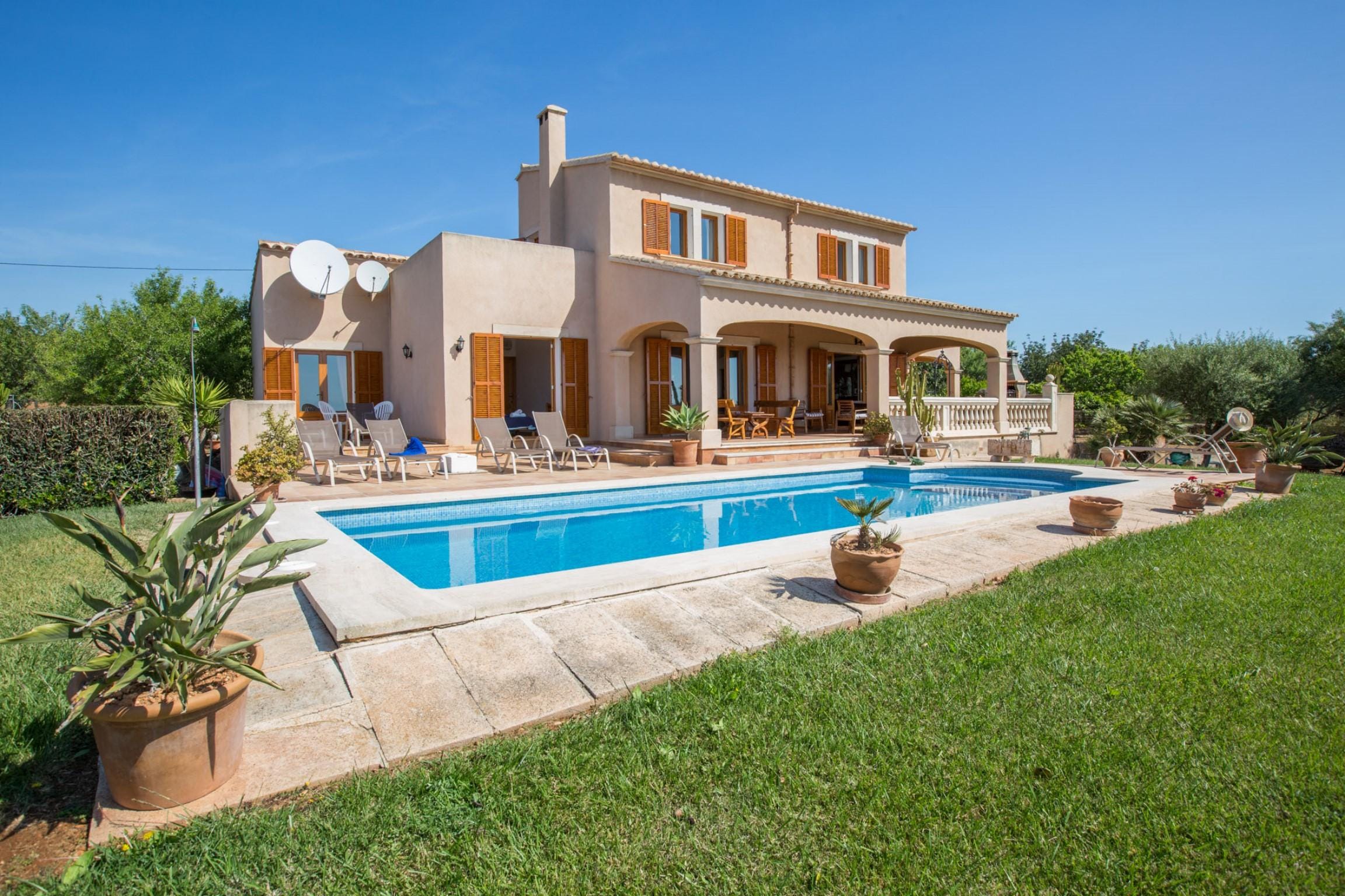 Property Image 1 - CAN MARINES - Villa with private pool in Calonge - Santanyí. Free WiFi.