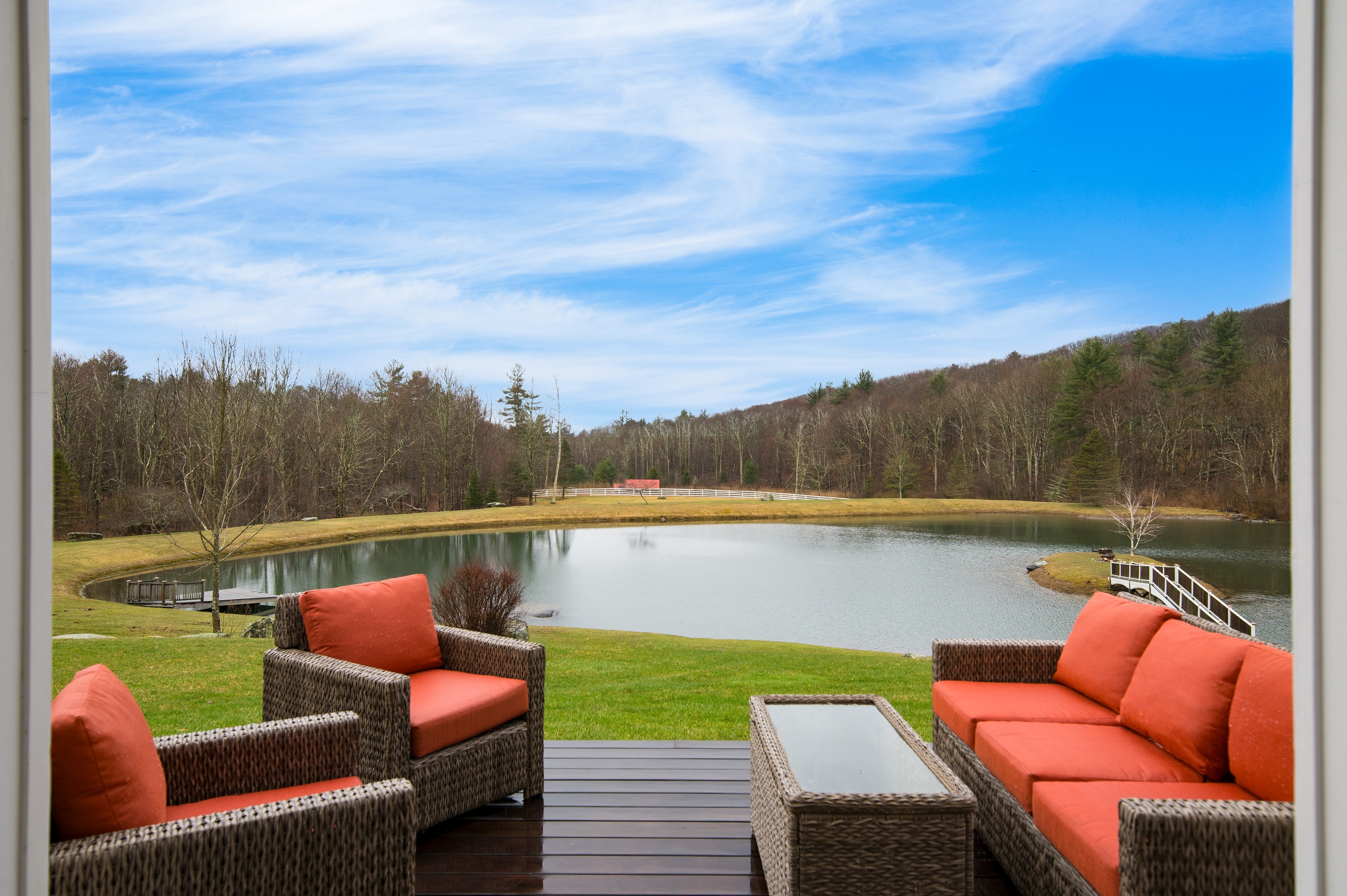Lakeside serenity with outdoor living.