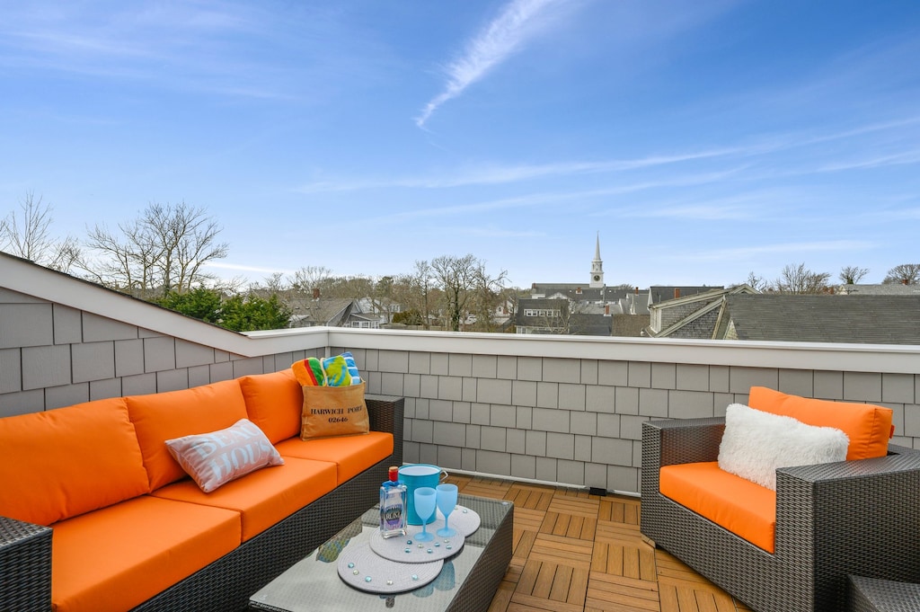 Great views of Harwich Port from this private roof top terrace.