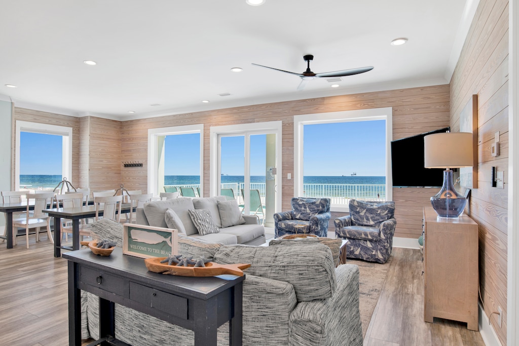 Open living concept with views of The Gulf