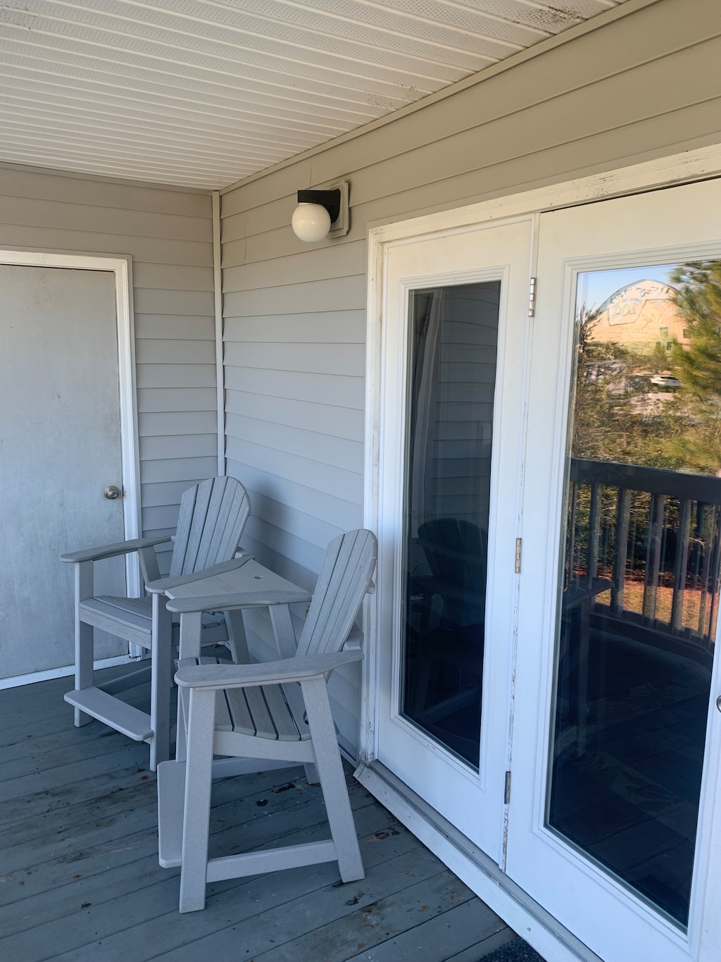 Private balcony right off the living space