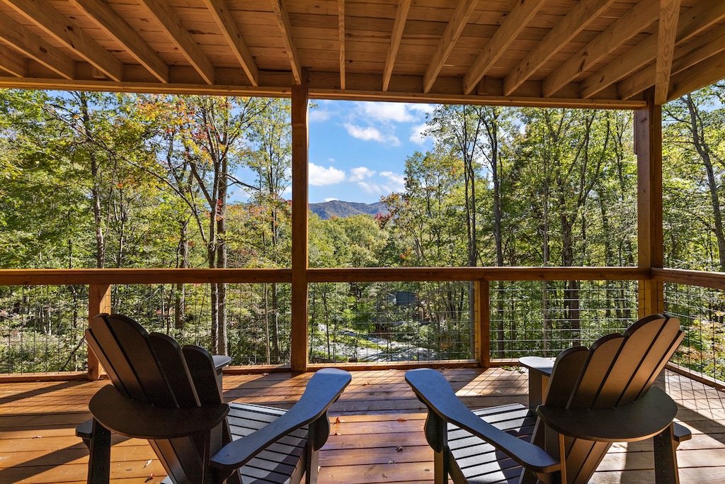 Relaxing Mountain View from the Deck