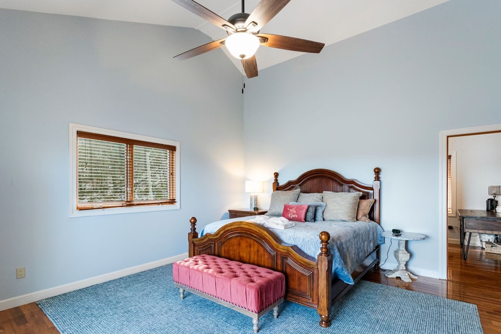 King Bed and Private Bathroom in the Master Bedroom