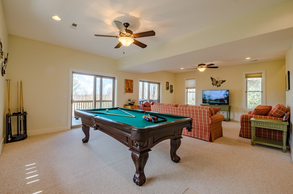 Mountain Views from Downstairs Family and Game Room