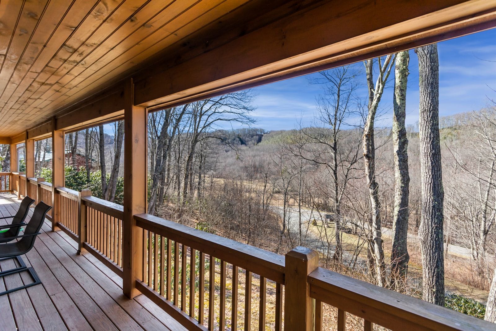 View from the Covered Portion of the Wrap Around Deck