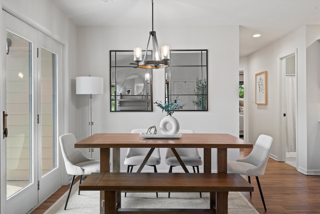 Gather around our elegant dining table set for 6, perfect for shared meals and meaningful conversations