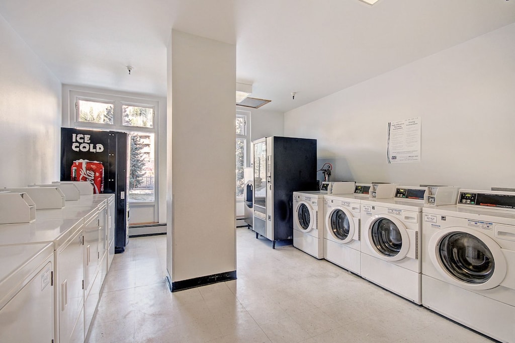 Village square laundry room.