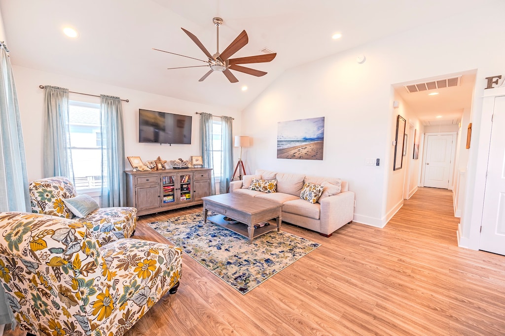 Spend your days relaxing in the beautiful Living Area with a Flat Screen TV!