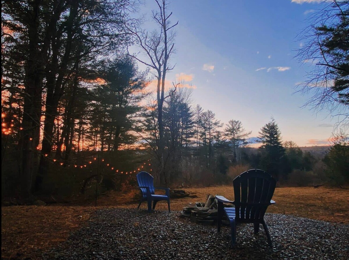 Property Image 1 - Modern Designer Cabin with Fire Pit and Hiking 