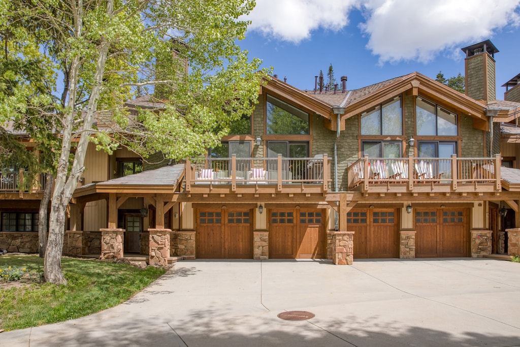 Convenient parking space.