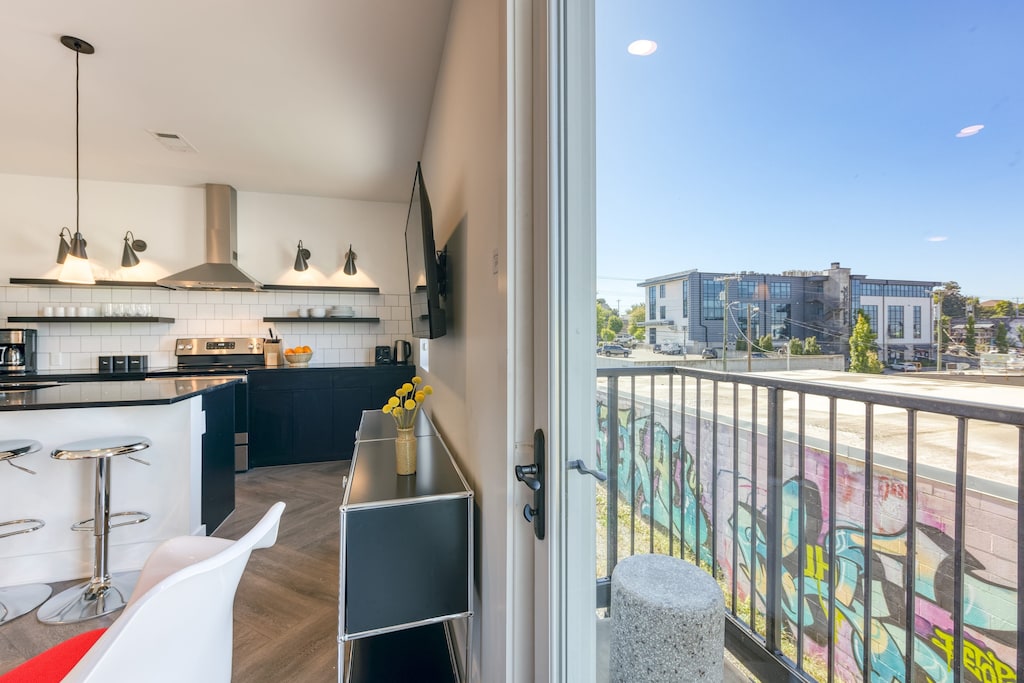 Views from the balcony.