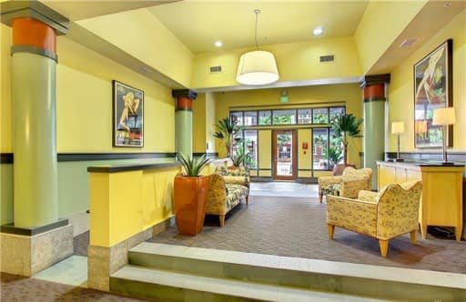 Lobby entrance off of 2nd street.