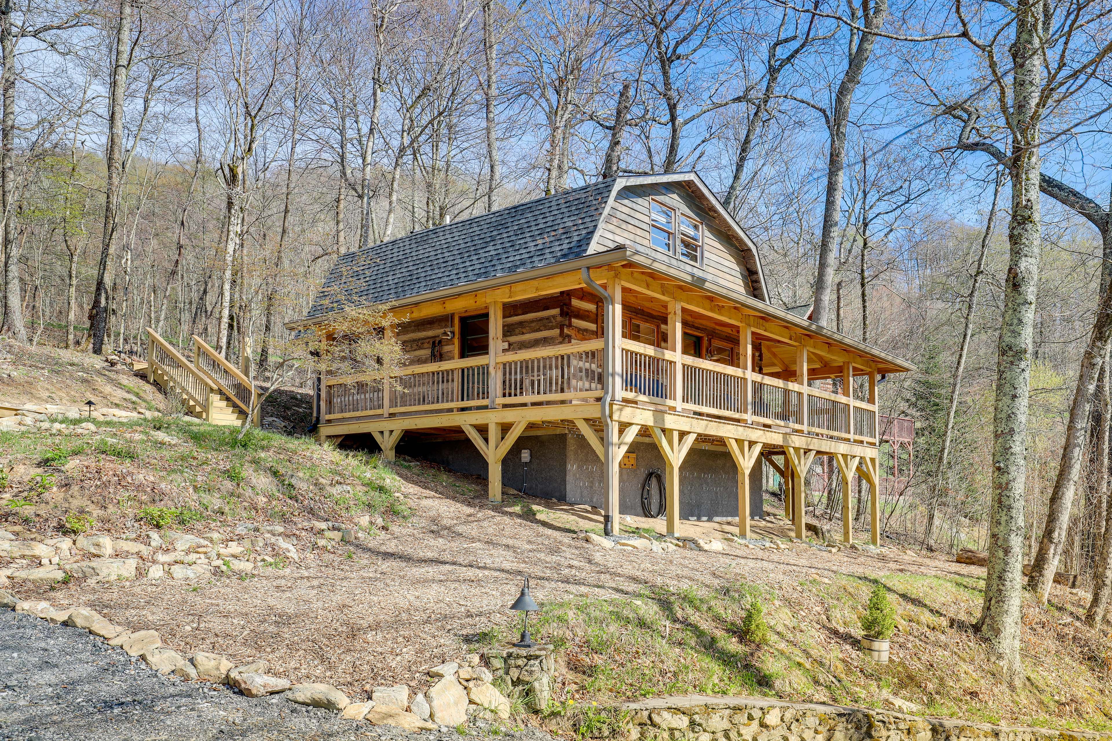 Property Image 2 - Mars Hill Log Cabin w/ Fire Pit & Resort Amenities