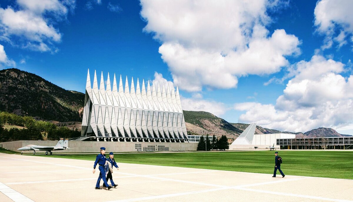 NEARBY: The Iconic United States Air Force Academy (USAFA) is just a 15 minute drive to the gate. The whole campus is gorgeous and the visit center is really cool! NEARBY: The Iconic United States Air Force Academy (USAFA) is just a 15 minute drive to the gate. The whole campus is gorgeous and the visit center is really cool!