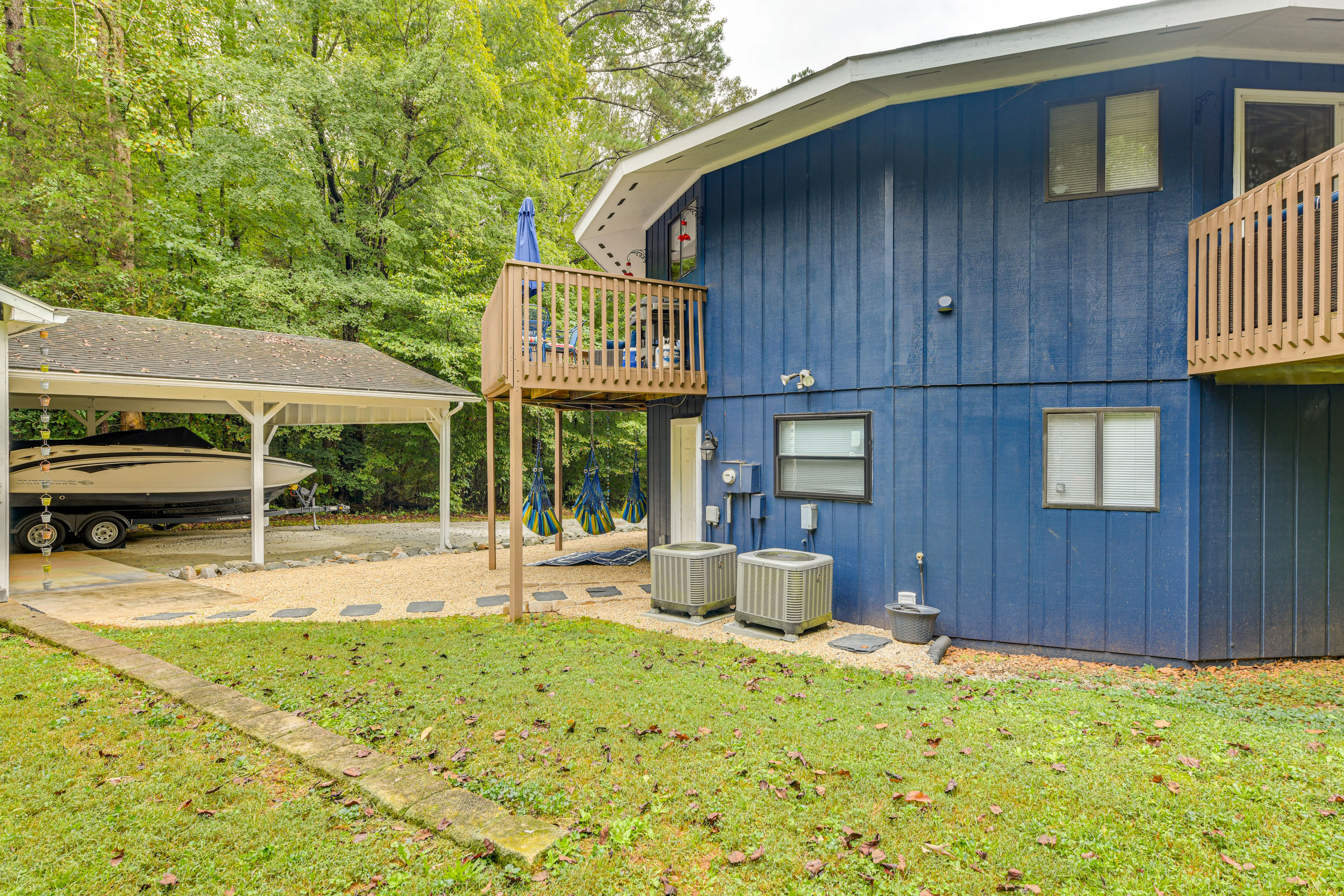 Near Lake Gaston: Unique Home w/ Deck & Fire Pit!