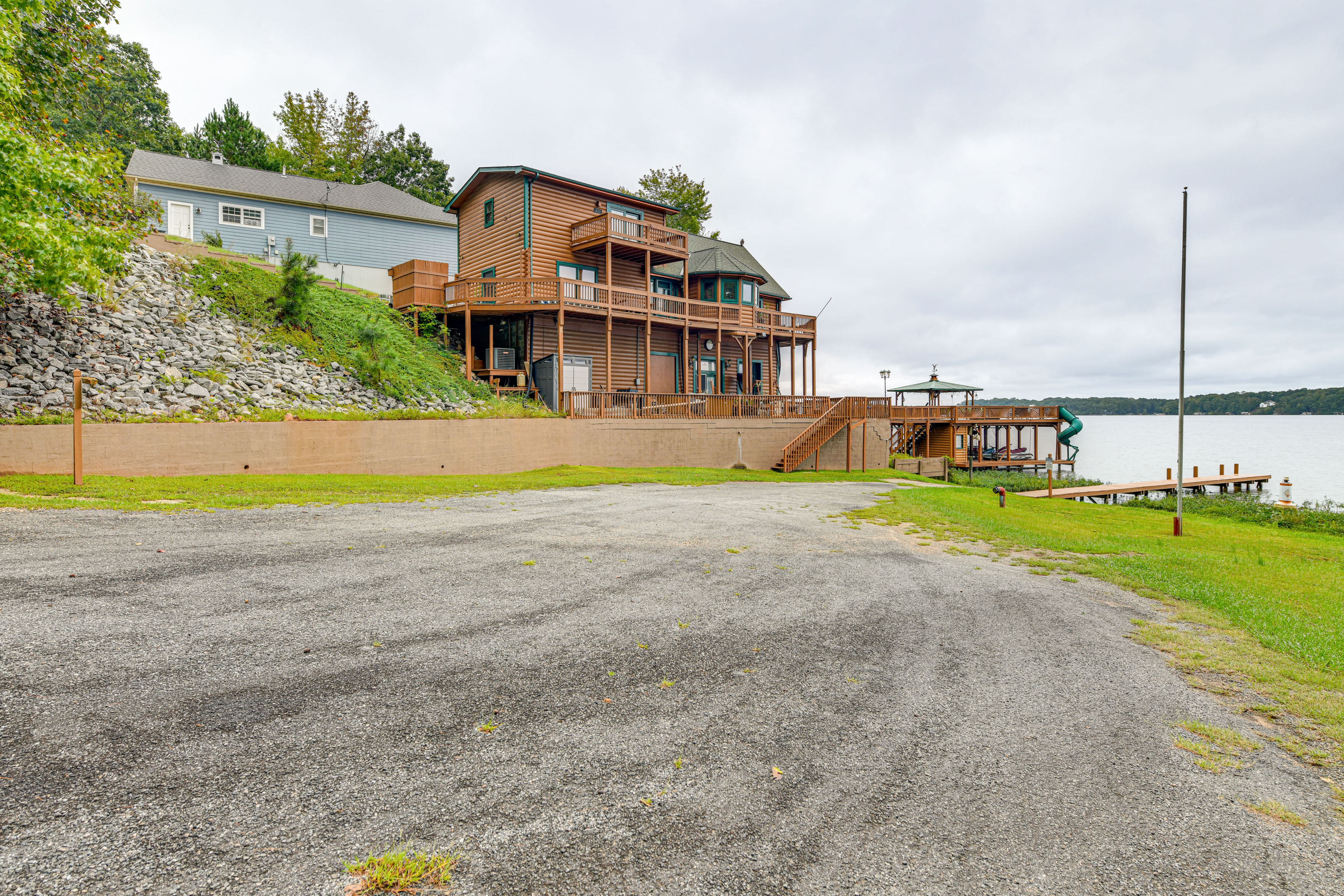 Property Image 2 - Near Lake Gaston: Unique Home w/ Deck & Fire Pit!