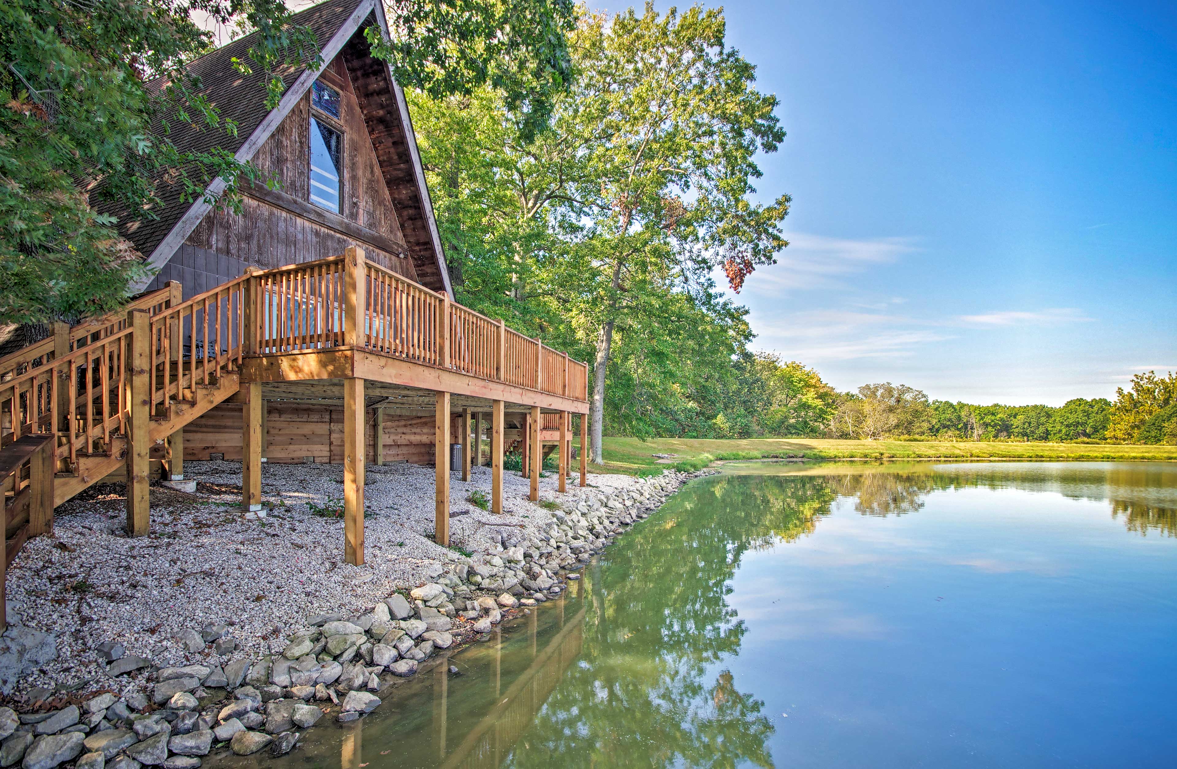 Property Image 2 - Lakefront A-Frame Cabin with Community Perks