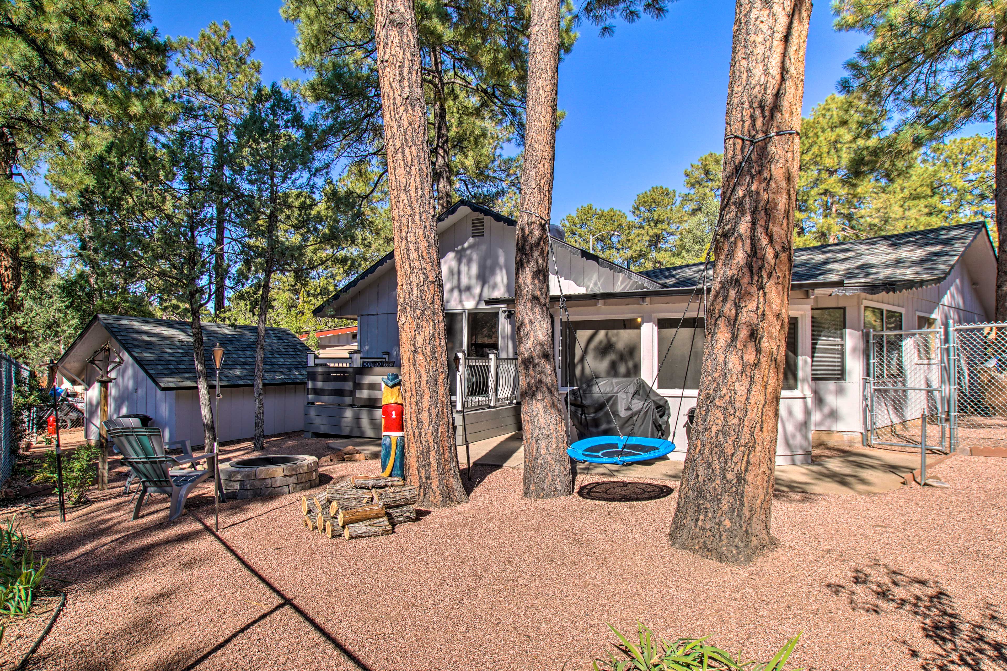 Peaceful Payson Home w/ Yard & Fire Pit!