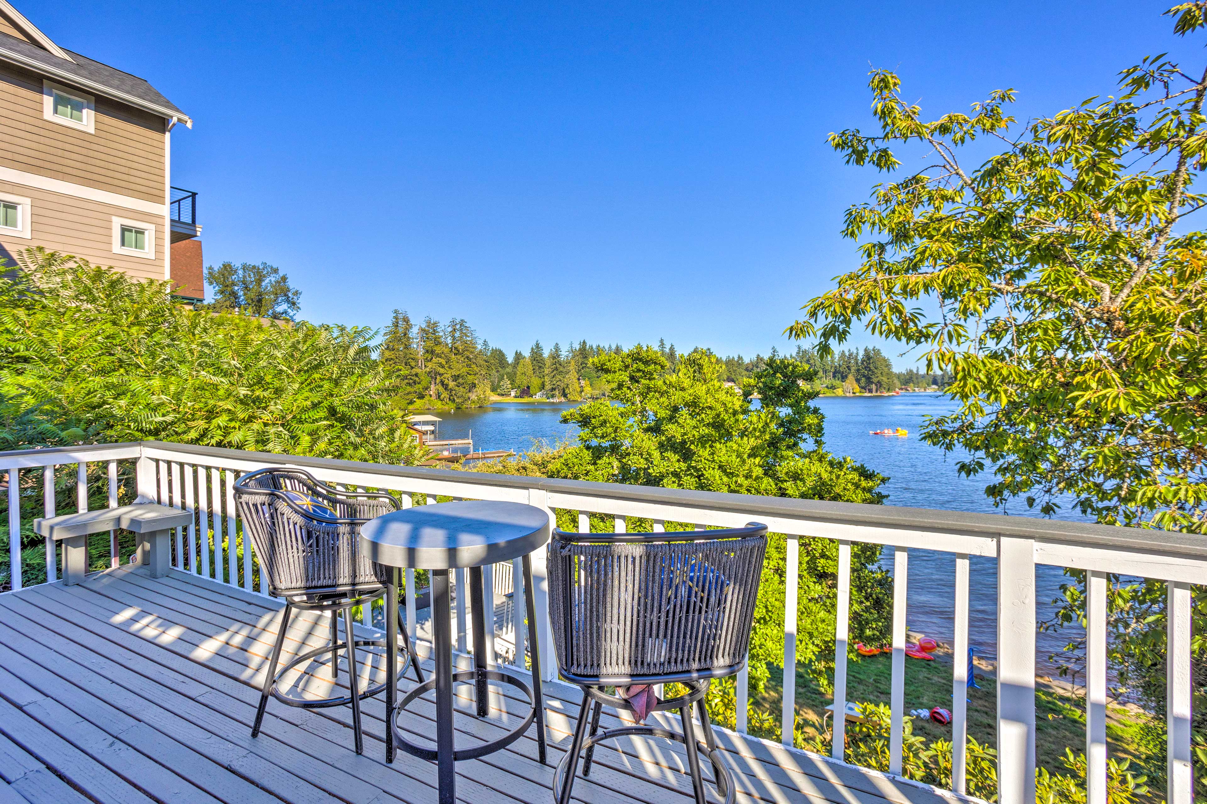 Property Image 1 - Lakeside Lacey Gem w/ Fire Pit + Private Dock