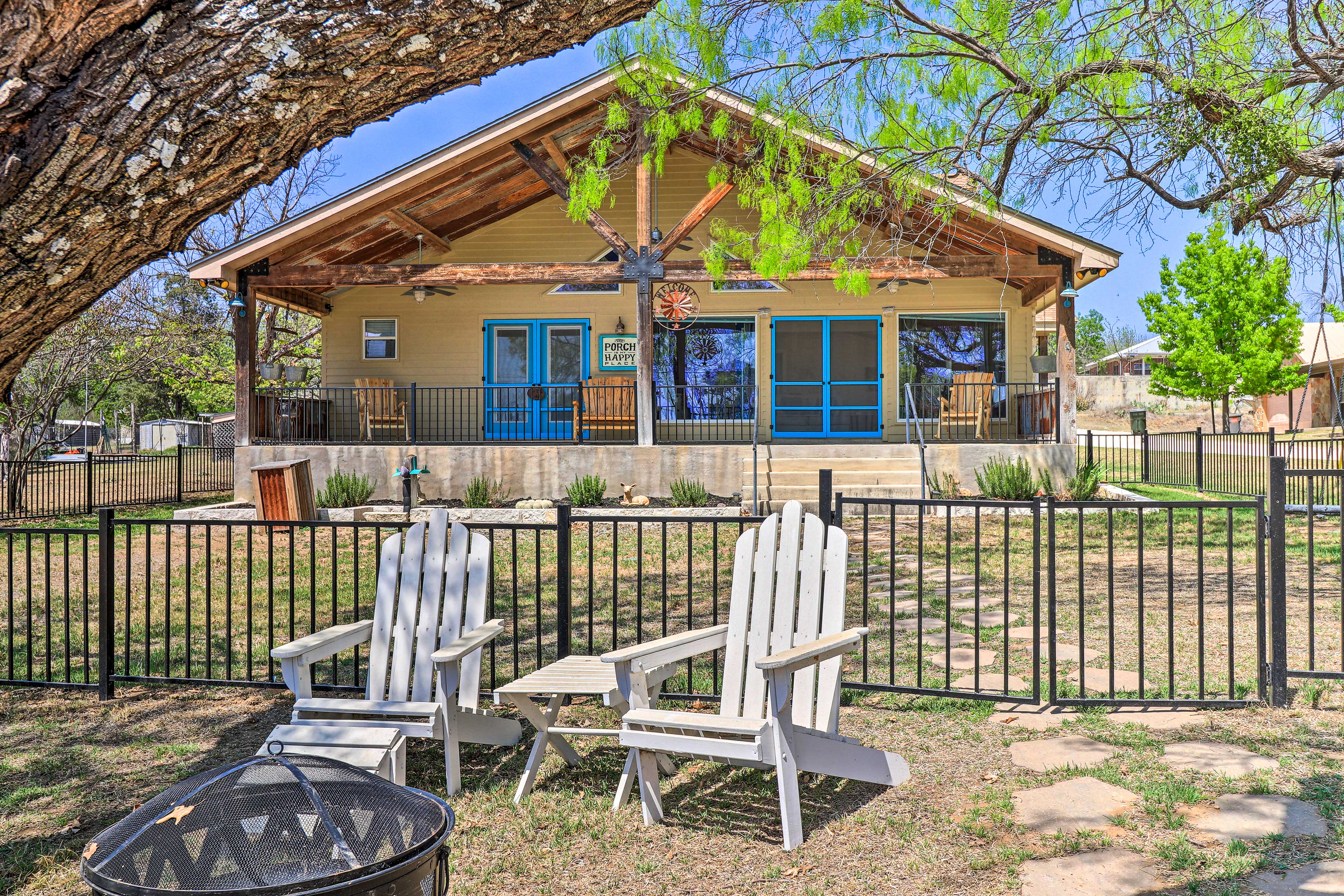 Property Image 1 - Charming Burnet Cottage w/ Lake View + Porch!