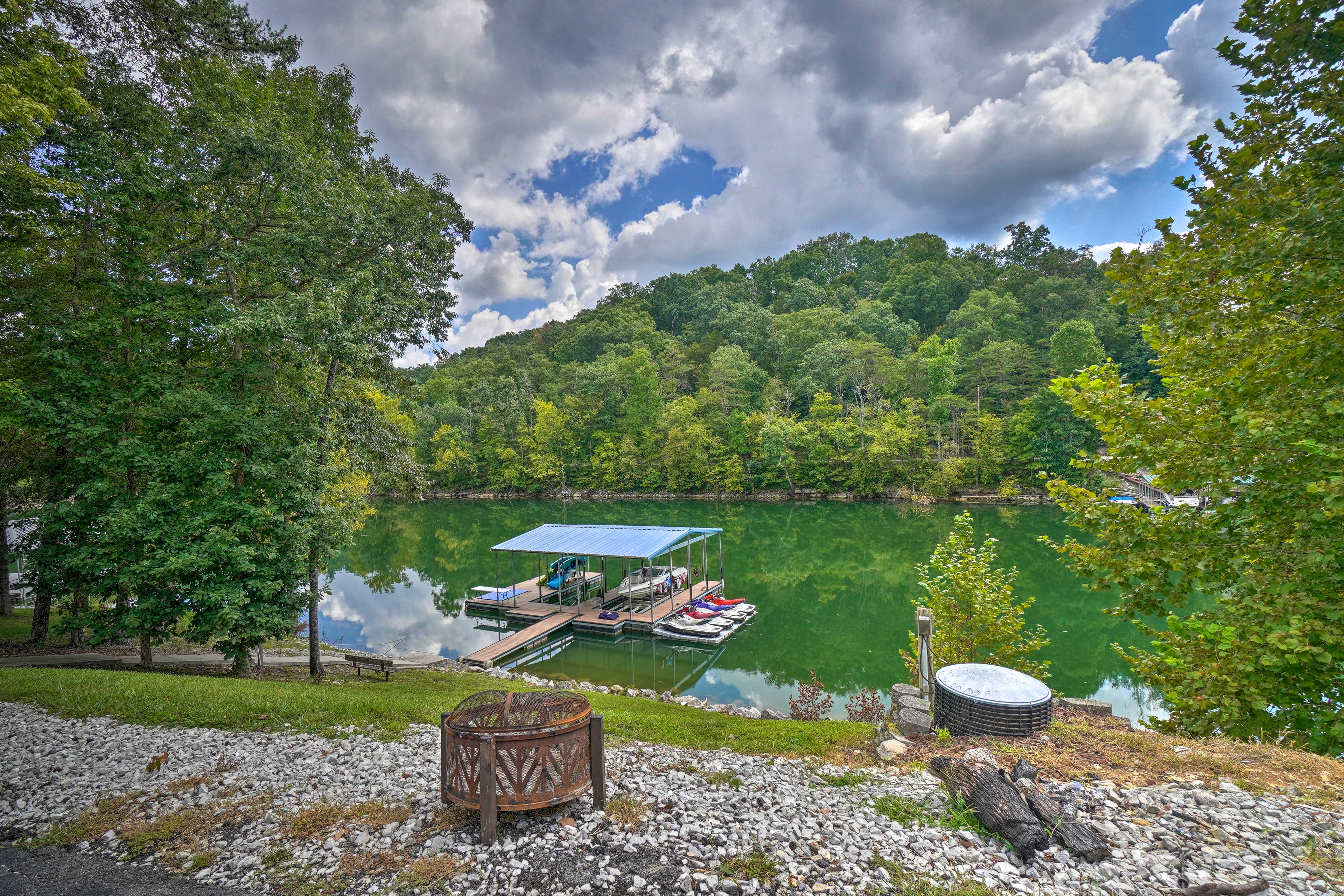 Property Image 2 - Caryville Home w/ Private Dock & Norris Lake Views