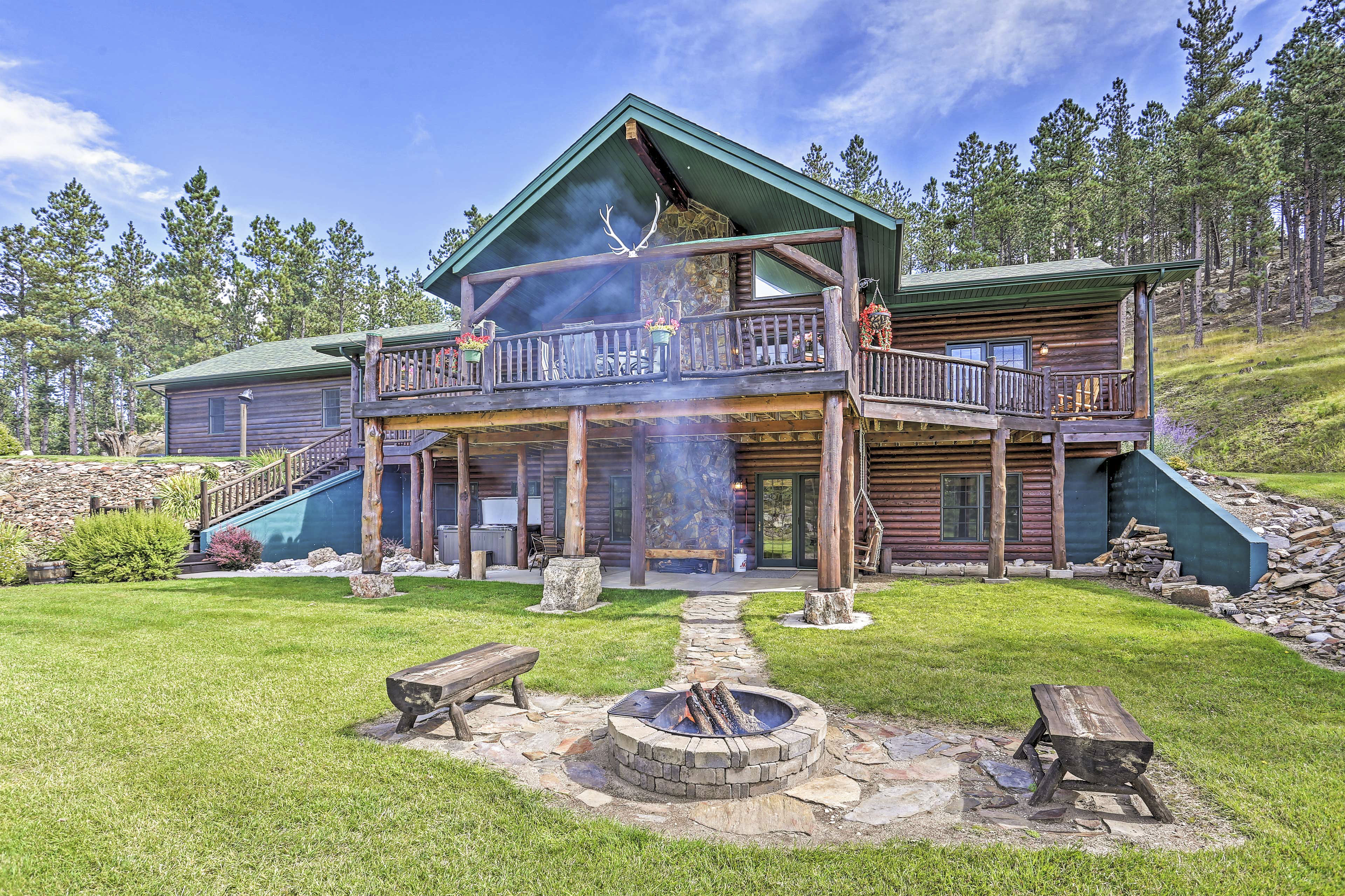 Property Image 1 - Home w/ Hot Tub+Pond, 15 Mi to Custer St Park