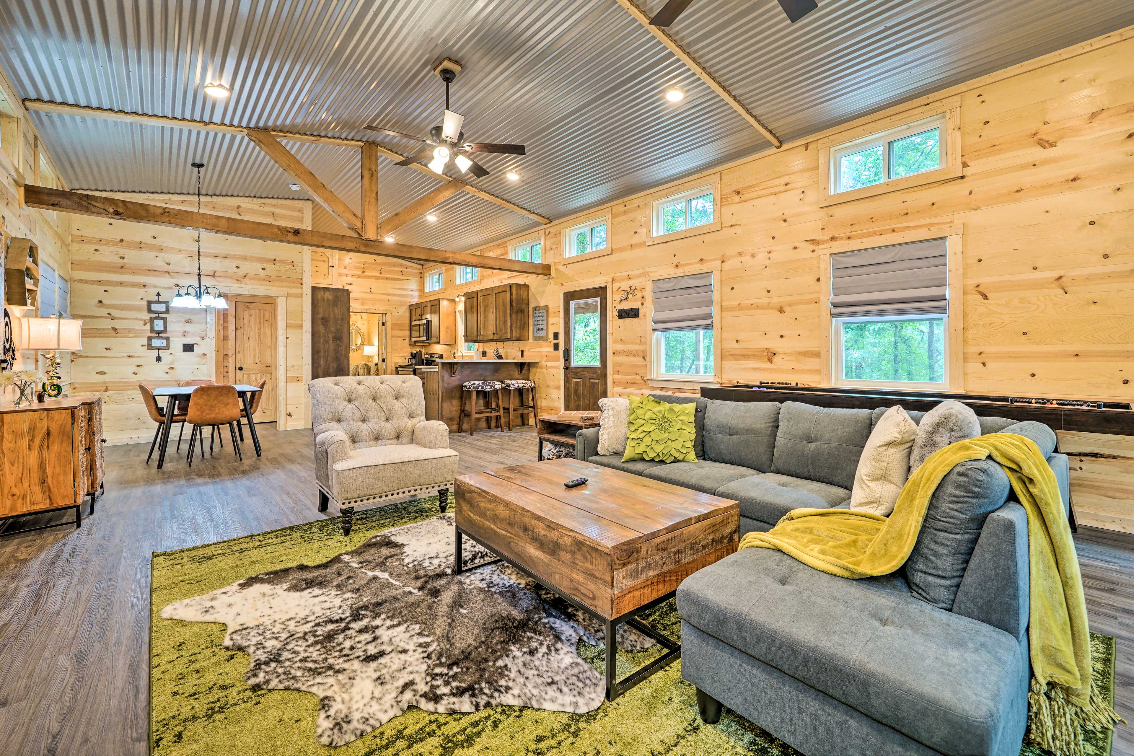 Property Image 1 - Stylish Cabin with Fire Pit Near Beavers Bend!