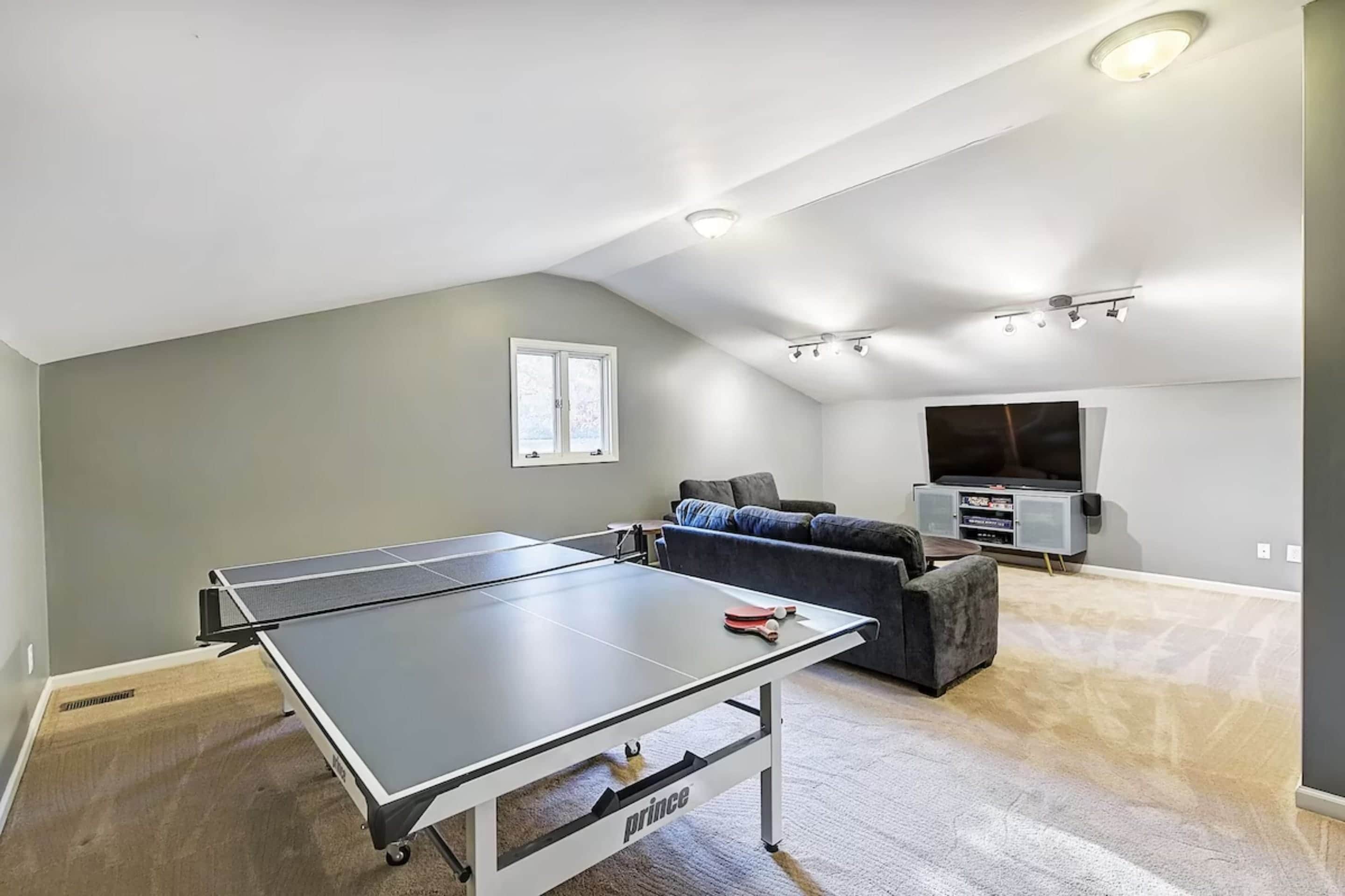 Upper Level Game Room- perfect for ultimate relaxation or play space.