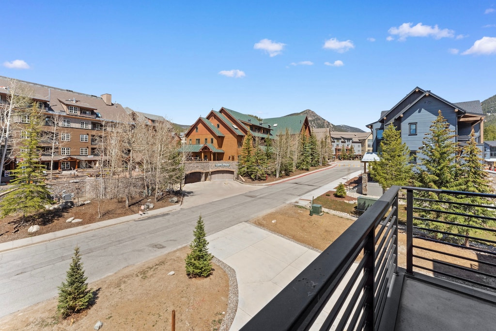 View from the kitchen balcony. 