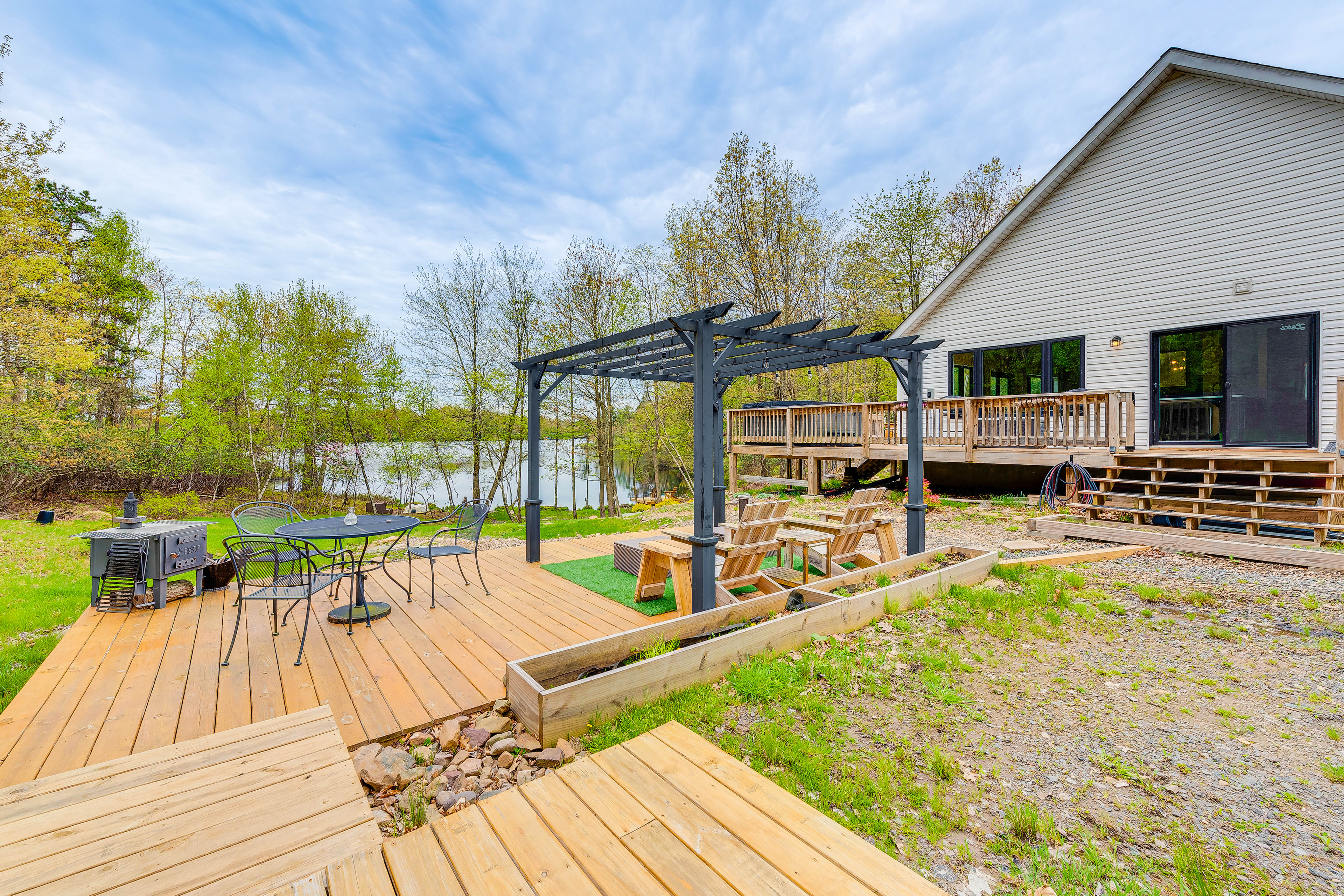 Property Image 2 - Lakefront Long Pond Home w/ Wraparound Deck!