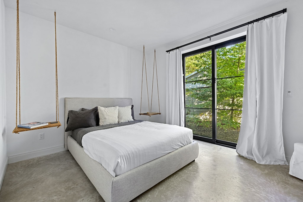 Bedroom 6 has a queen-size bed.