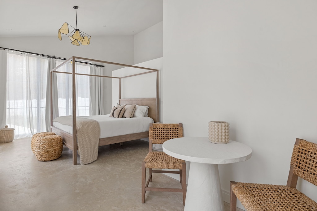 Bedroom 2 has a king-size bed.