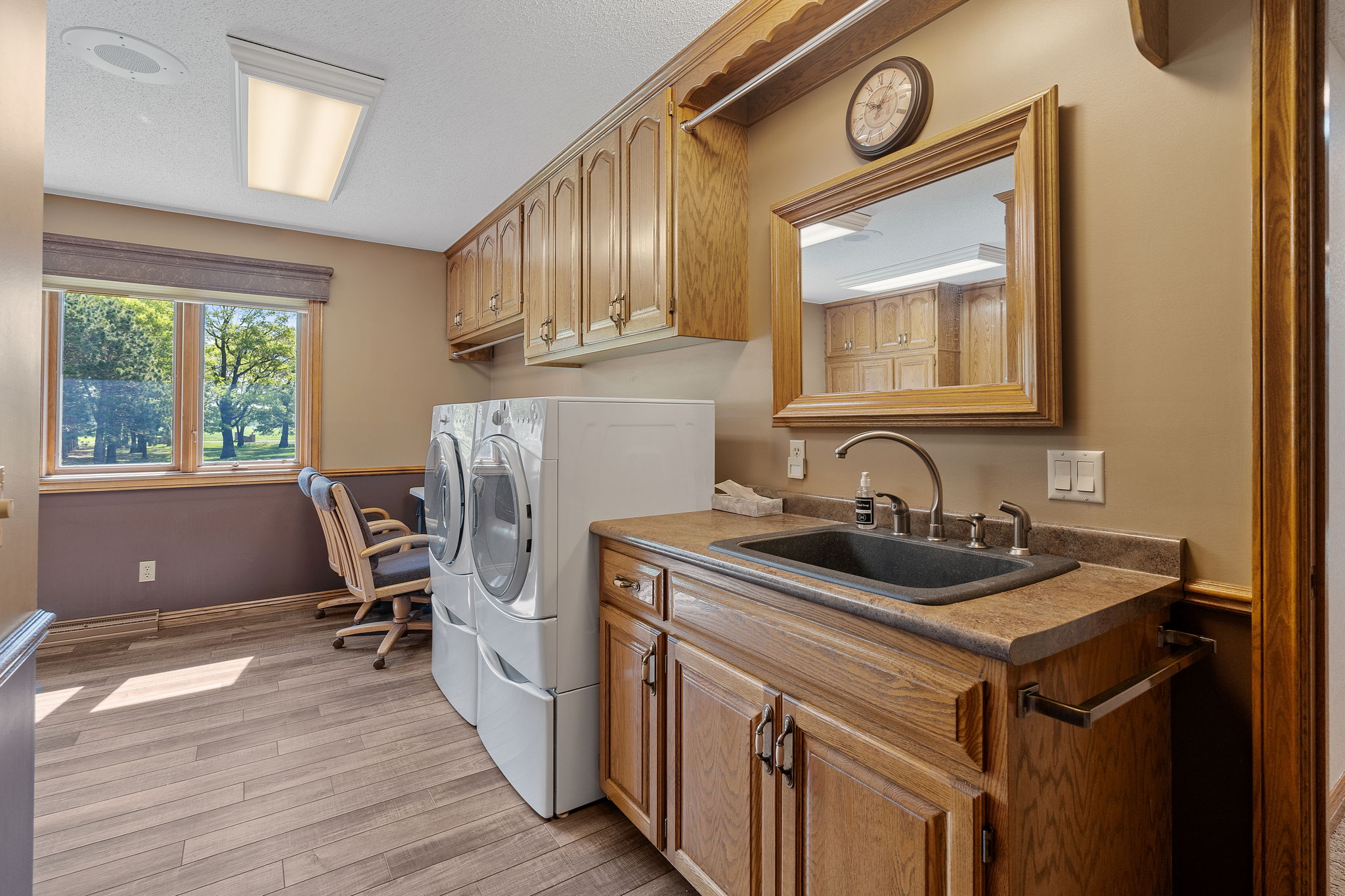 Laundry room with a view!