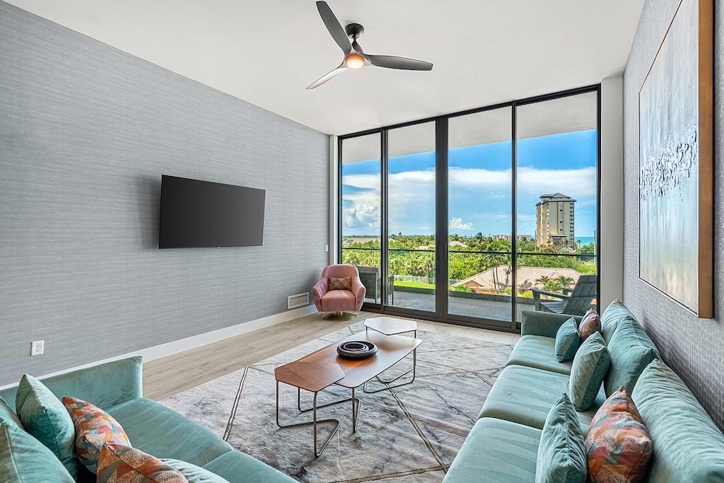 Living Room w/ Ocean View