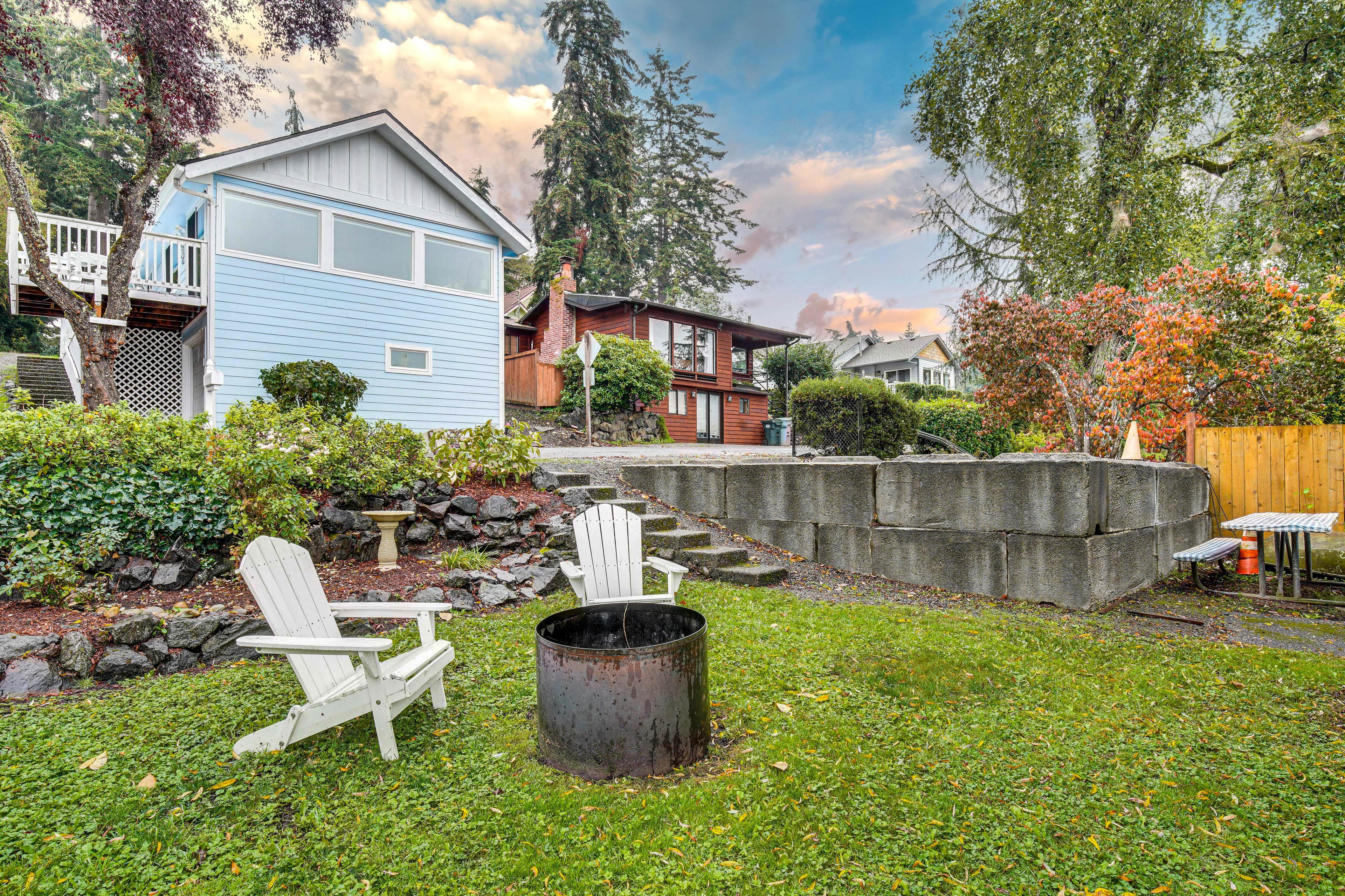 Property Image 2 - Spanaway Lakefront House: Dock, Fire Pit